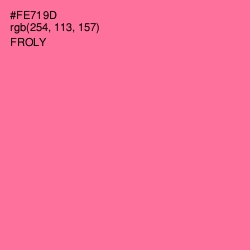 #FE719D - Froly Color Image