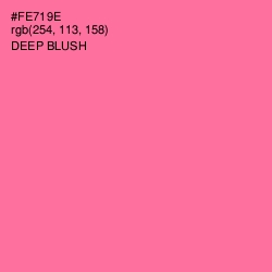 #FE719E - Deep Blush Color Image