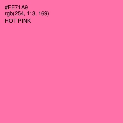 #FE71A9 - Hot Pink Color Image
