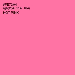 #FE72A4 - Hot Pink Color Image