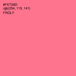 #FE738D - Froly Color Image