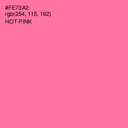 #FE73A2 - Hot Pink Color Image