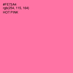 #FE73A4 - Hot Pink Color Image