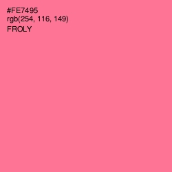 #FE7495 - Froly Color Image