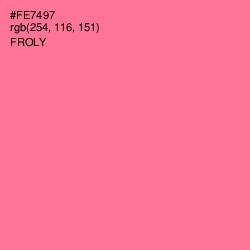 #FE7497 - Froly Color Image