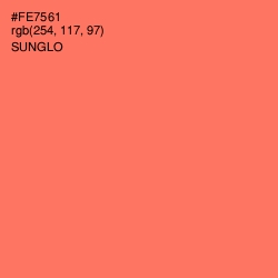 #FE7561 - Sunglo Color Image