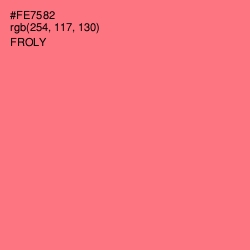 #FE7582 - Froly Color Image