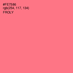 #FE7586 - Froly Color Image