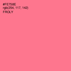 #FE758E - Froly Color Image