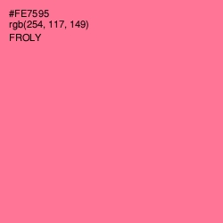 #FE7595 - Froly Color Image