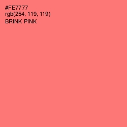 #FE7777 - Brink Pink Color Image