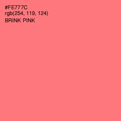 #FE777C - Brink Pink Color Image