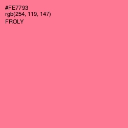 #FE7793 - Froly Color Image