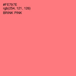 #FE797E - Brink Pink Color Image