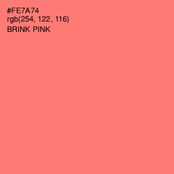 #FE7A74 - Brink Pink Color Image
