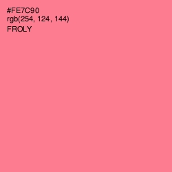 #FE7C90 - Froly Color Image