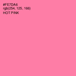 #FE7DA6 - Hot Pink Color Image