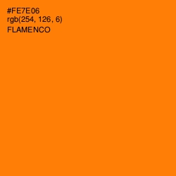 #FE7E06 - Flamenco Color Image