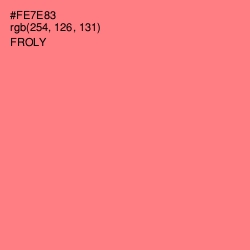 #FE7E83 - Froly Color Image