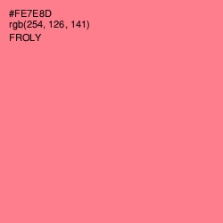 #FE7E8D - Froly Color Image