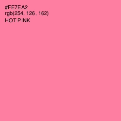 #FE7EA2 - Hot Pink Color Image