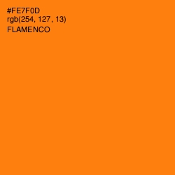 #FE7F0D - Flamenco Color Image