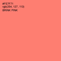 #FE7F71 - Brink Pink Color Image