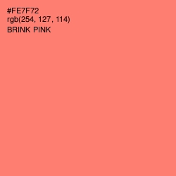 #FE7F72 - Brink Pink Color Image