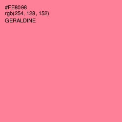 #FE8098 - Geraldine Color Image