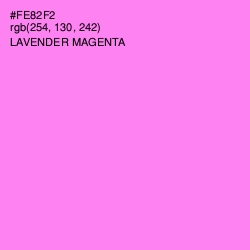 #FE82F2 - Lavender Magenta Color Image