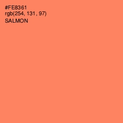 #FE8361 - Salmon Color Image