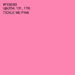 #FE83B3 - Tickle Me Pink Color Image