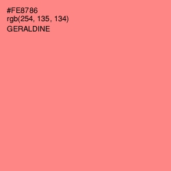 #FE8786 - Geraldine Color Image