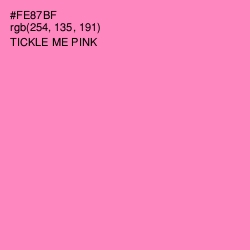 #FE87BF - Tickle Me Pink Color Image