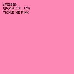 #FE88B3 - Tickle Me Pink Color Image