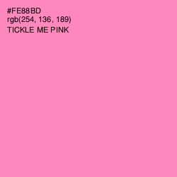 #FE88BD - Tickle Me Pink Color Image