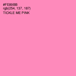 #FE89BB - Tickle Me Pink Color Image