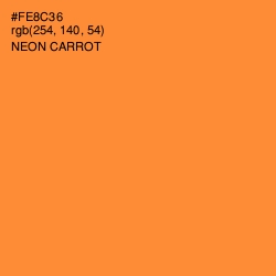 #FE8C36 - Neon Carrot Color Image