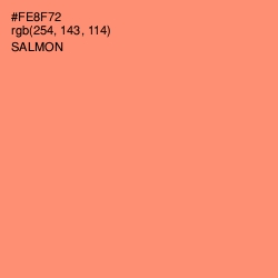 #FE8F72 - Salmon Color Image