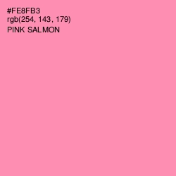 #FE8FB3 - Pink Salmon Color Image