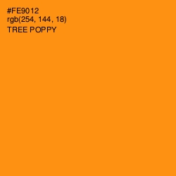 #FE9012 - Tree Poppy Color Image