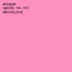 #FE90BF - Mauvelous Color Image