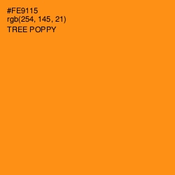 #FE9115 - Tree Poppy Color Image