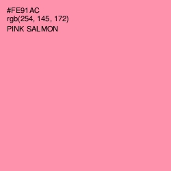 #FE91AC - Pink Salmon Color Image