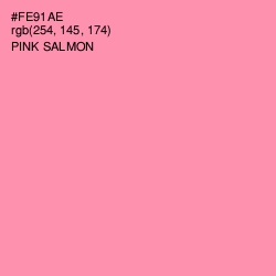 #FE91AE - Pink Salmon Color Image