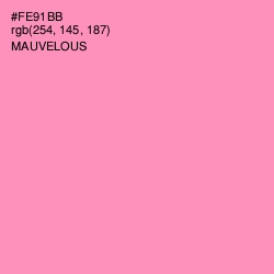 #FE91BB - Mauvelous Color Image