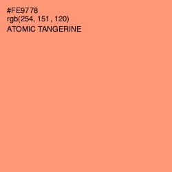 #FE9778 - Atomic Tangerine Color Image