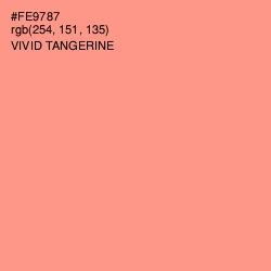 #FE9787 - Vivid Tangerine Color Image
