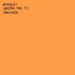 #FE9C47 - Tan Hide Color Image