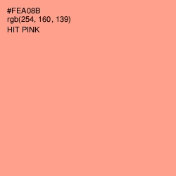 #FEA08B - Hit Pink Color Image